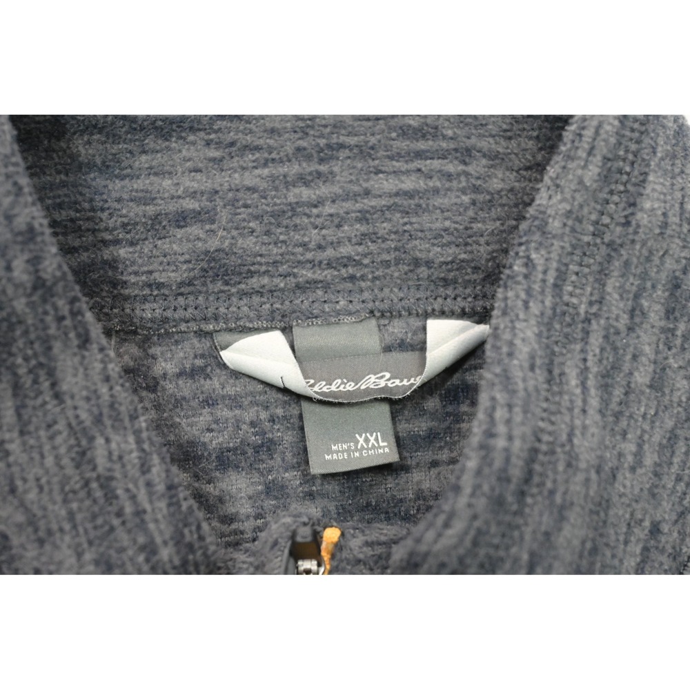 Eddie Bauer 1/4 Zip Fleece Sweater Pullover Mens XXL Gray Performance Camp Hike - Picture 7 of 10